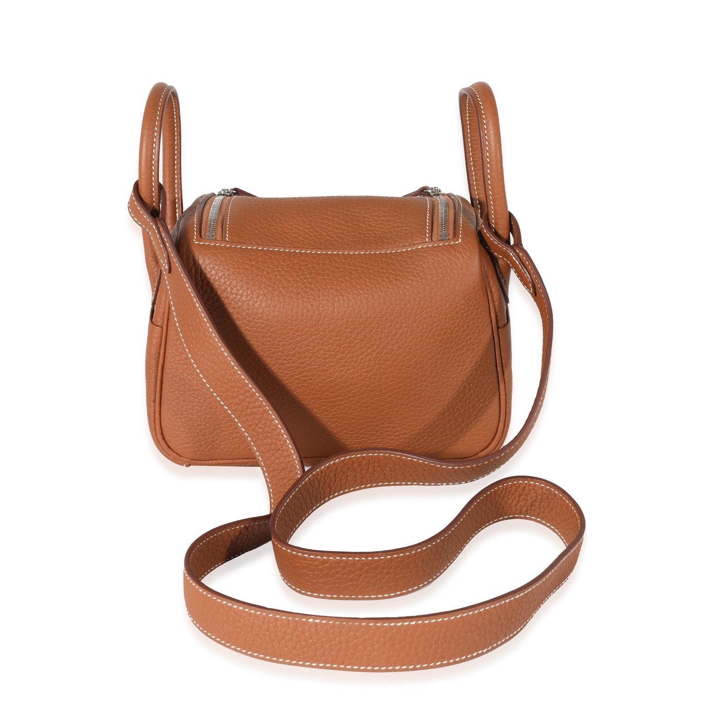 Luxury Hermes Gold Clemence Mini Lindy 20 PHW