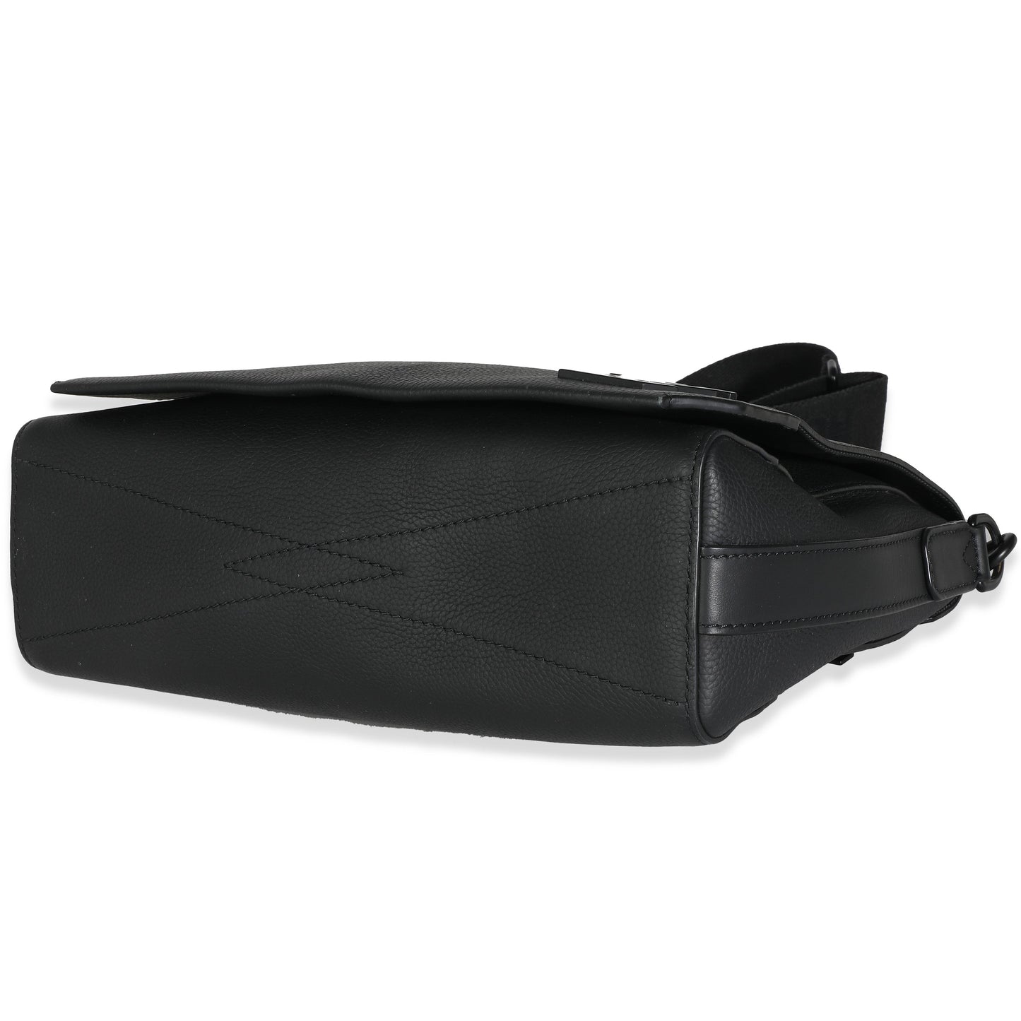 Louis Vuitton Black Grained Calf Leather Aerogram Takeoff Messenger