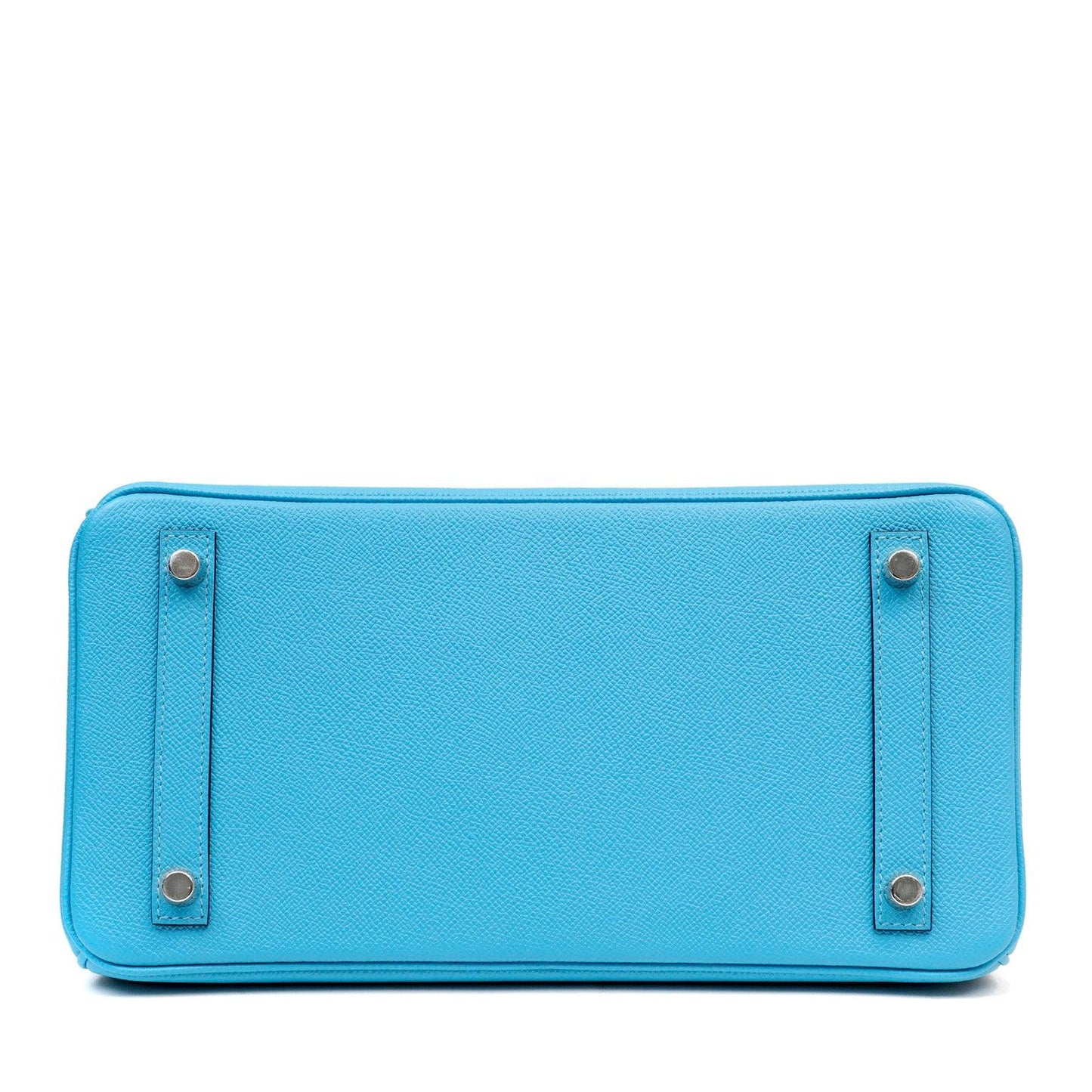 Luxury Hermes 30cm Cotton Candy Blue Epsom w/ Palladium Hardware