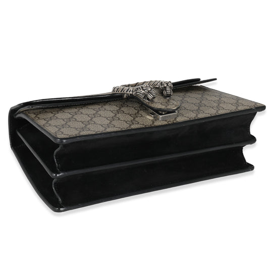 Luxury Gucci Trending 2025 Black Suede GG Supreme Small Dionysus Bag