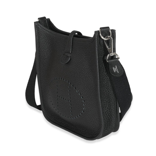 Luxury Hermes Black Clémence Evelyne 16 Amazone TPM