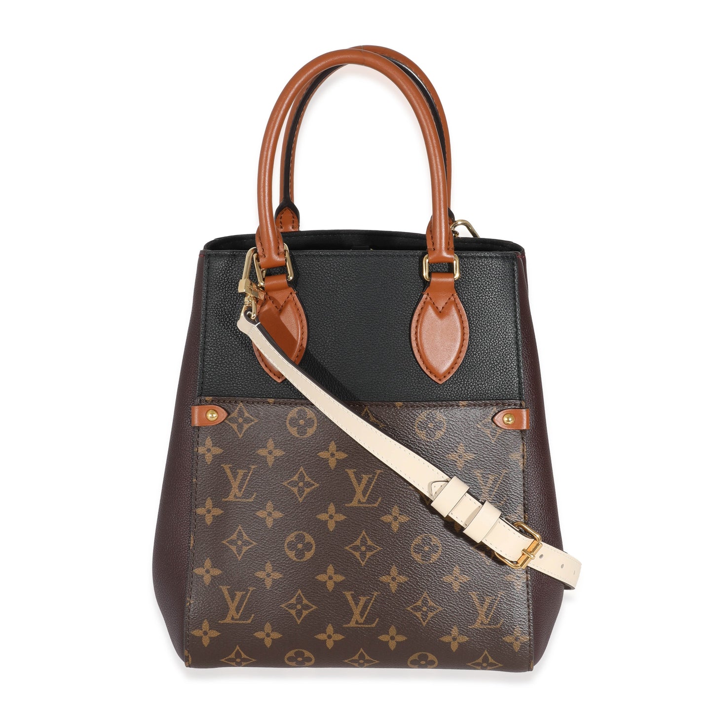 Louis Vuitton Louis Vuitton Monogram Canvas Calfskin Fold Tote MM