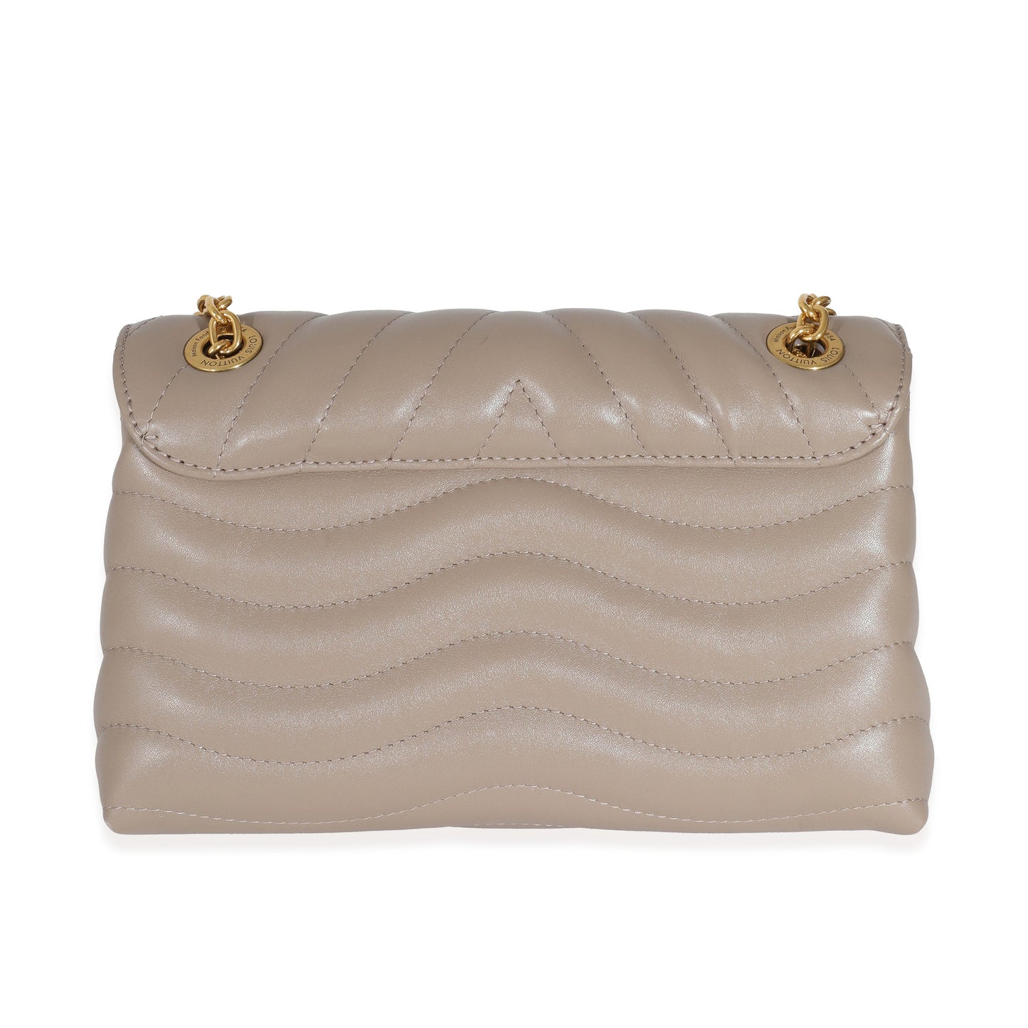 Louis Vuitton Louis Vuitton Dark Taupe Quilted Calf New Wave Chain MM