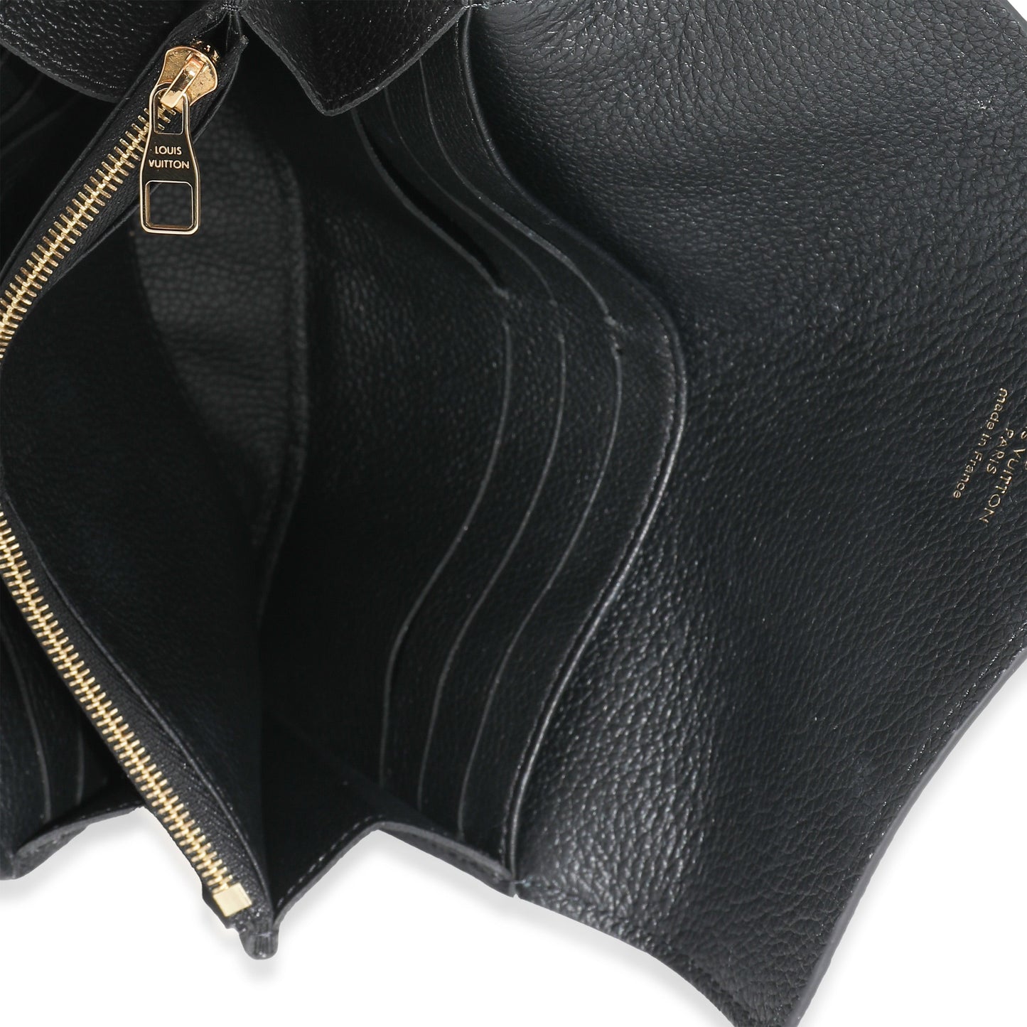 Louis Vuitton Louis Vuitton Black Empreinte Sarah Wallet