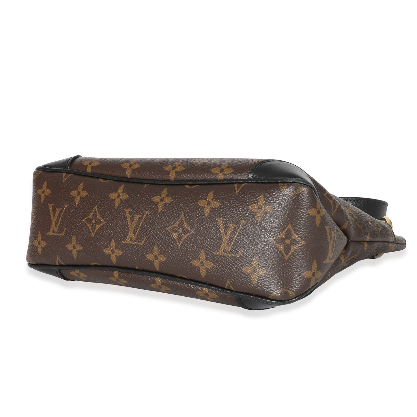 Louis Vuitton Louis Vuitton Black Leather Monogram Canvas Odeon PM