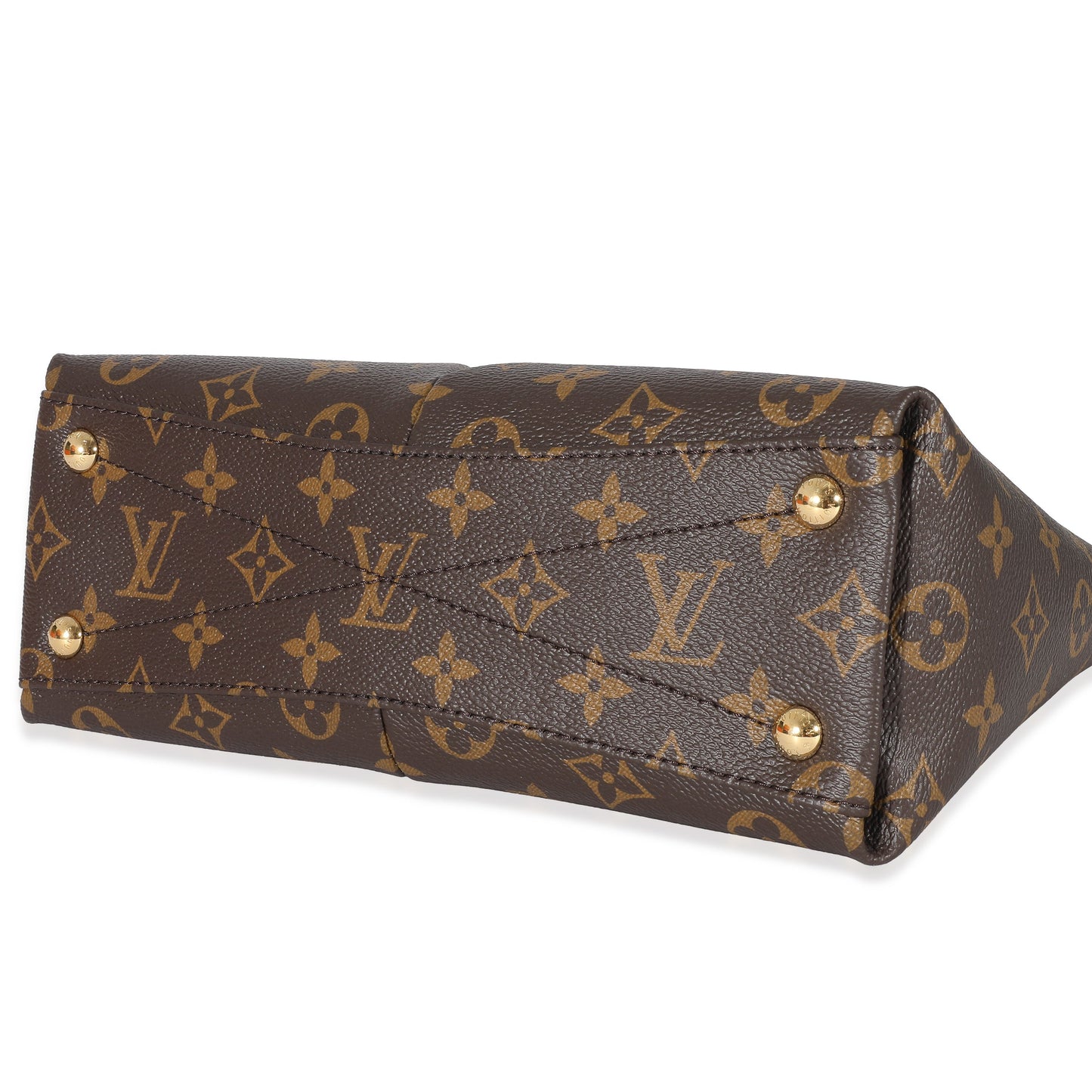 Louis Vuitton Louis Vuitton Black Leather Monogram Canvas V Tote BB