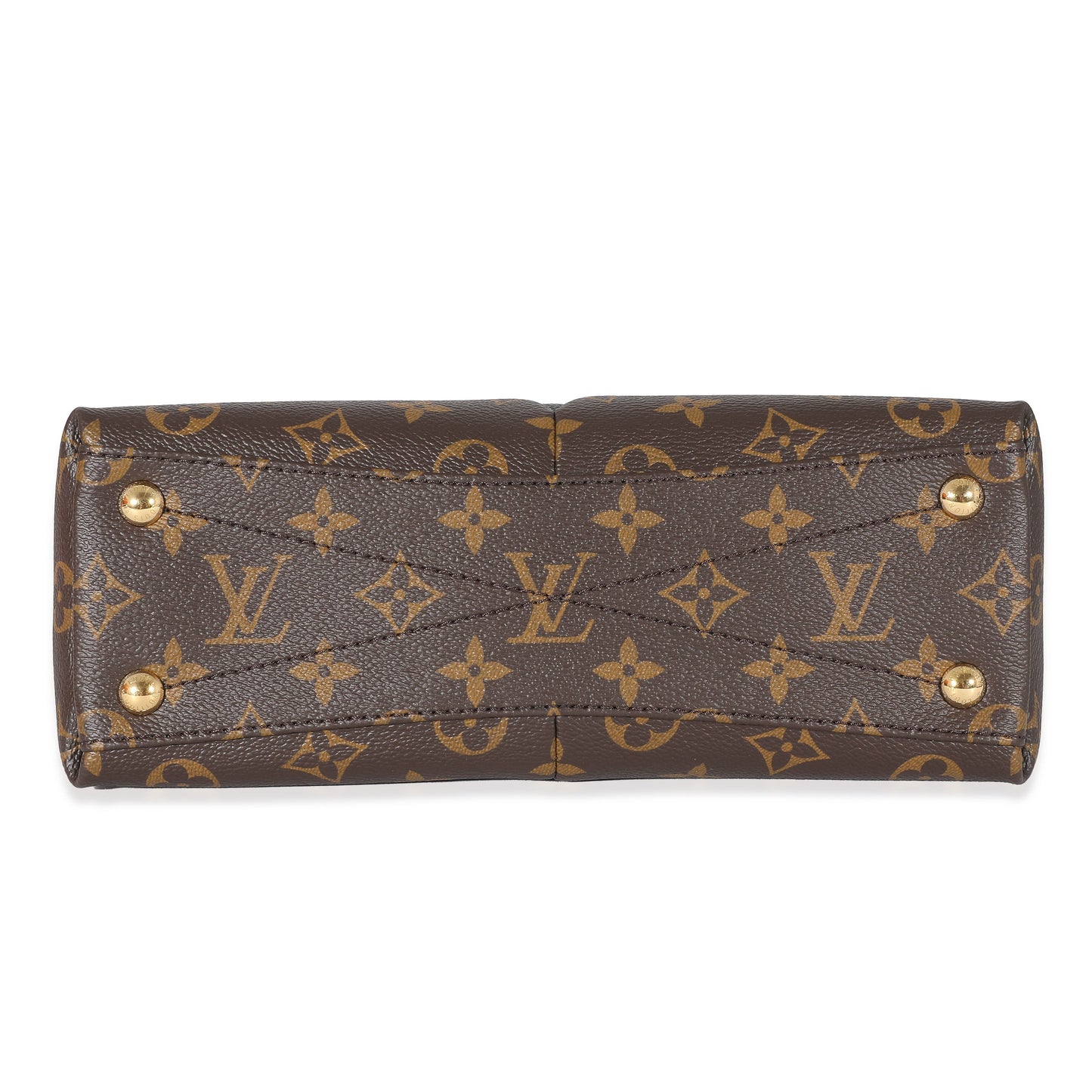 Louis Vuitton Louis Vuitton Black Leather Monogram Canvas V Tote BB