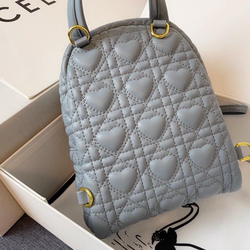 Luxury DiorSMALL BACKPACK CLOUD BLUE CANNAGE LAMBSKIN