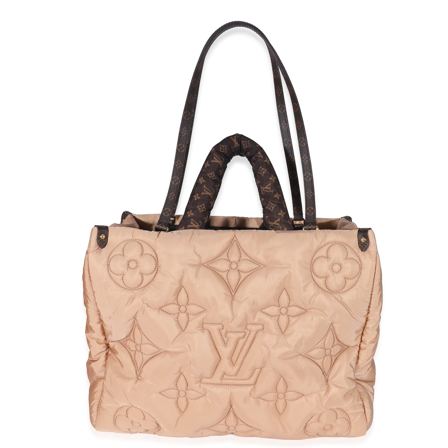 Louis Vuitton Louis Vuitton Beige Econyl Nylon Monogram Pillow Giant Onthego GM