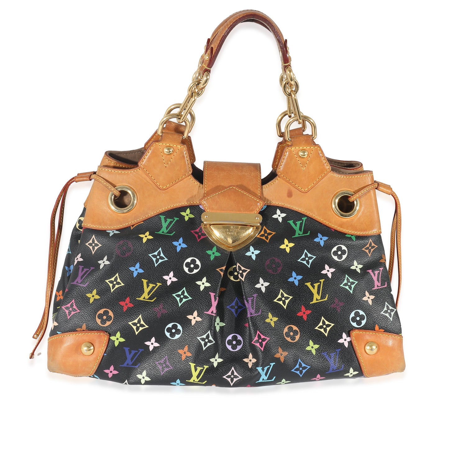 Louis Vuitton Louis Vuitton x Takashi Murakami Black Monogram Multicolore Canvas Ursula