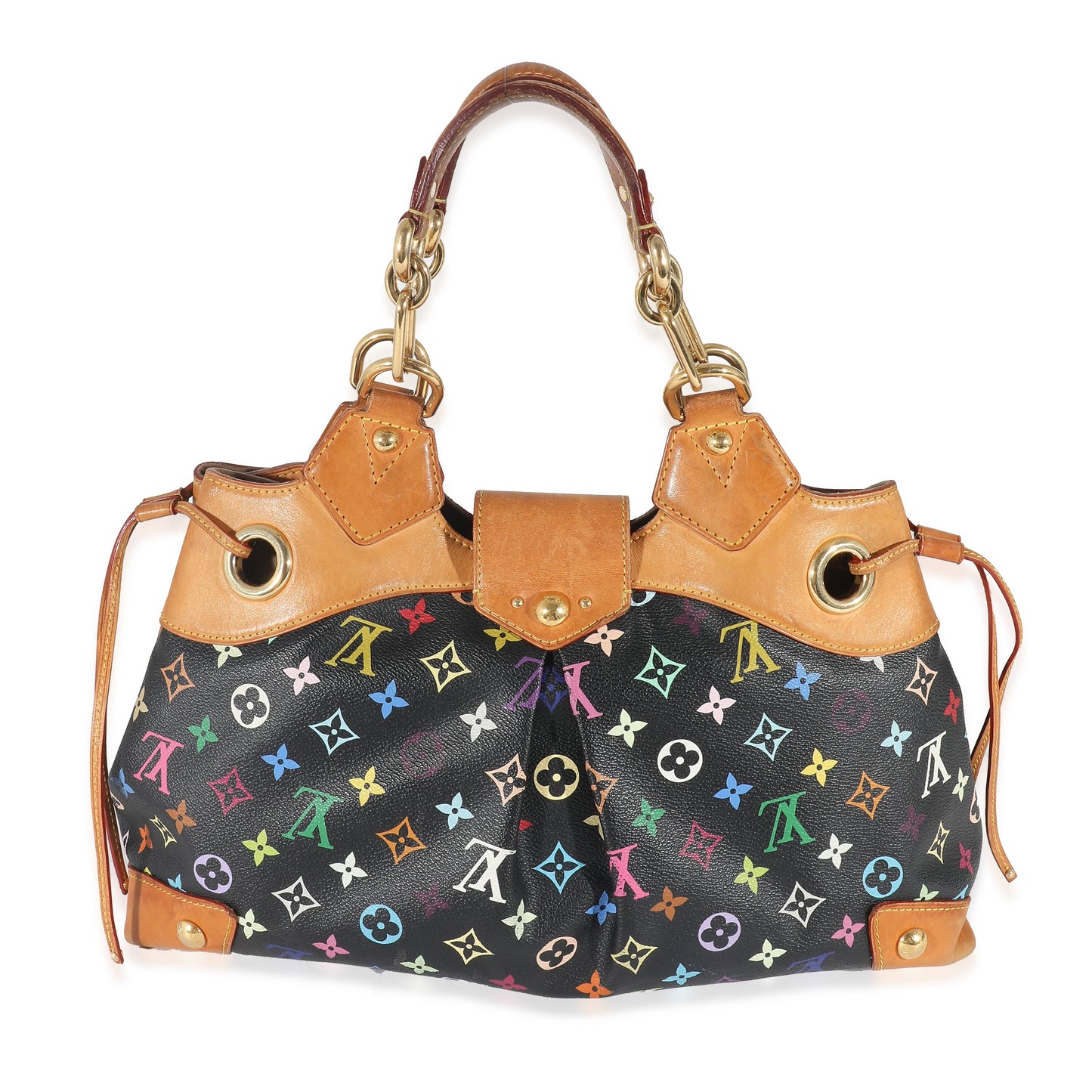 Louis Vuitton Louis Vuitton x Takashi Murakami Black Monogram Multicolore Canvas Ursula