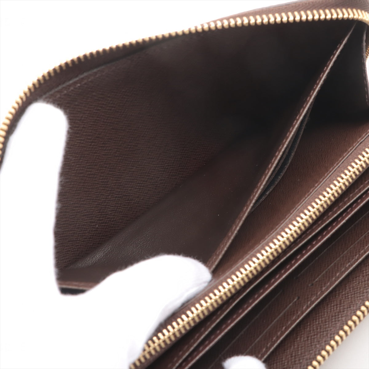 Louis Vuitton Damier Zippie Wallet N41661 Brown Round Zip Wallet