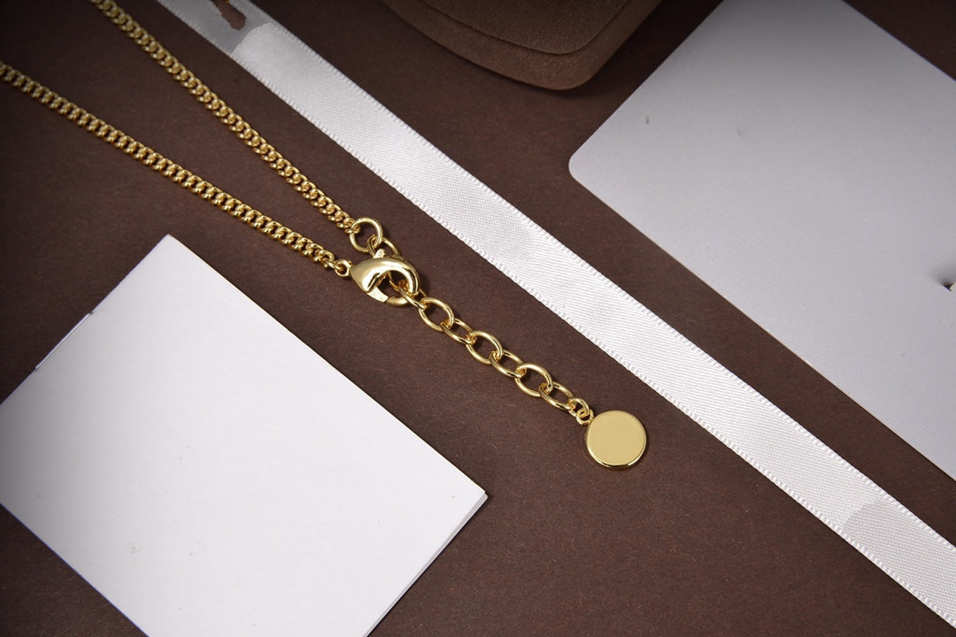 Luxury DiorSTAR AND BALL GOLD DIAMOND NECKLACE