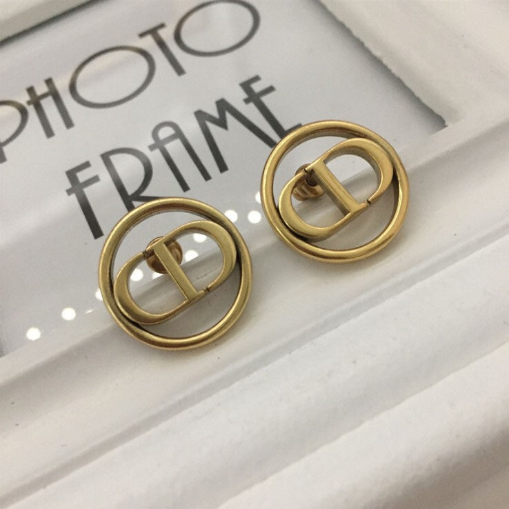 Luxury DiorEARRINGS ANTIQUE GOLD