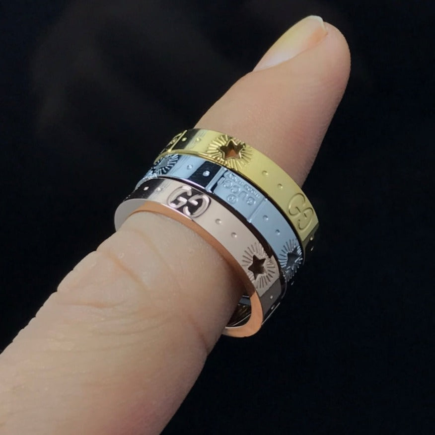 Luxury Gucci ICON RING WITH STAR