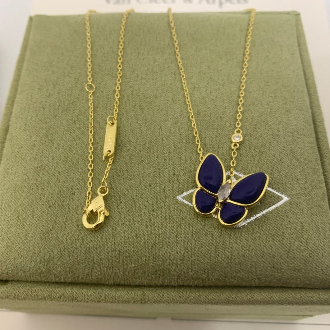 Luxury Gucci BLUE BUTTERFLY NECKLACE