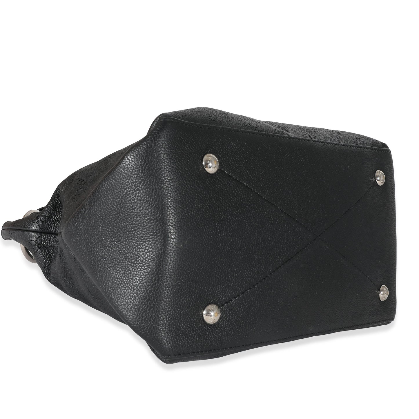 Louis Vuitton Louis Vuitton Black Monogram Mahina Beaubourg Hobo MM