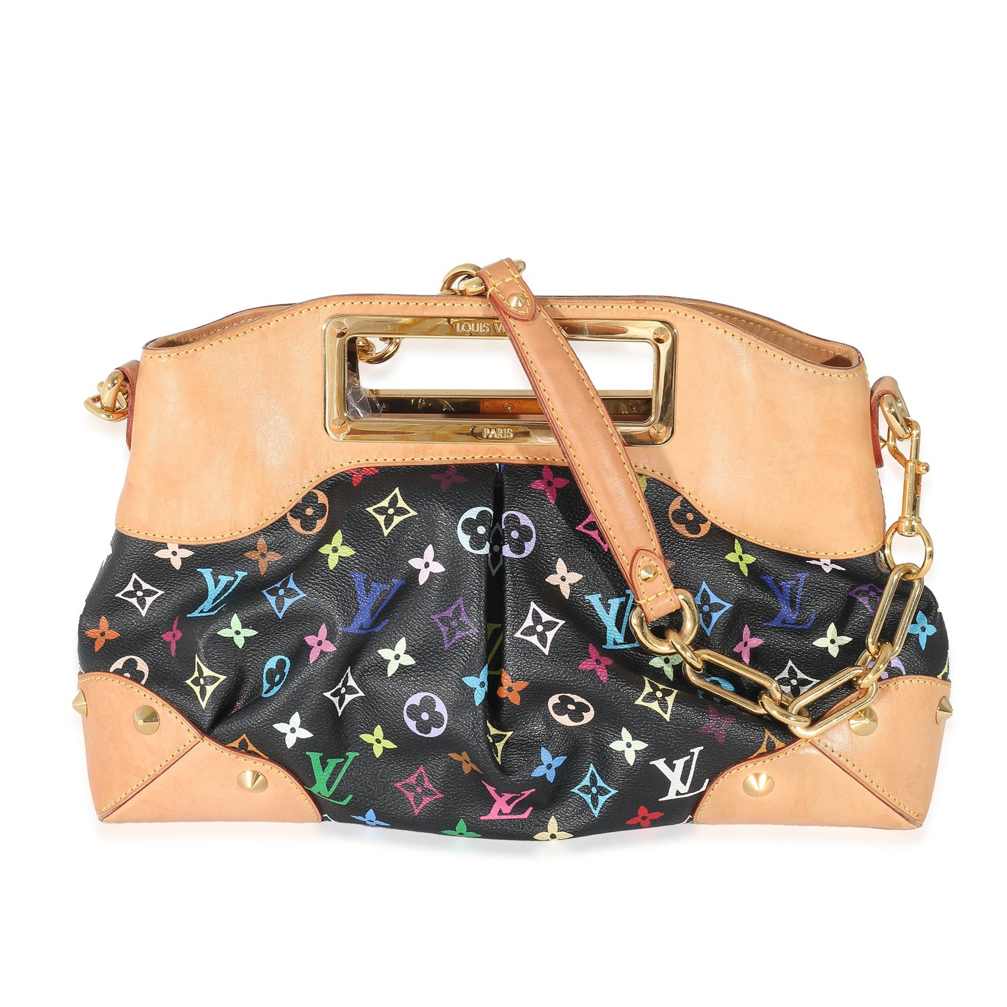 Louis Vuitton Louis Vuitton Black Monogram Multicolor Canvas Judy MM
