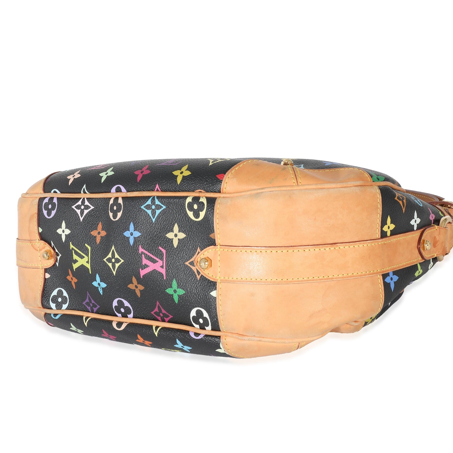 Louis Vuitton Louis Vuitton Black Monogram Multicolor Canvas Greta