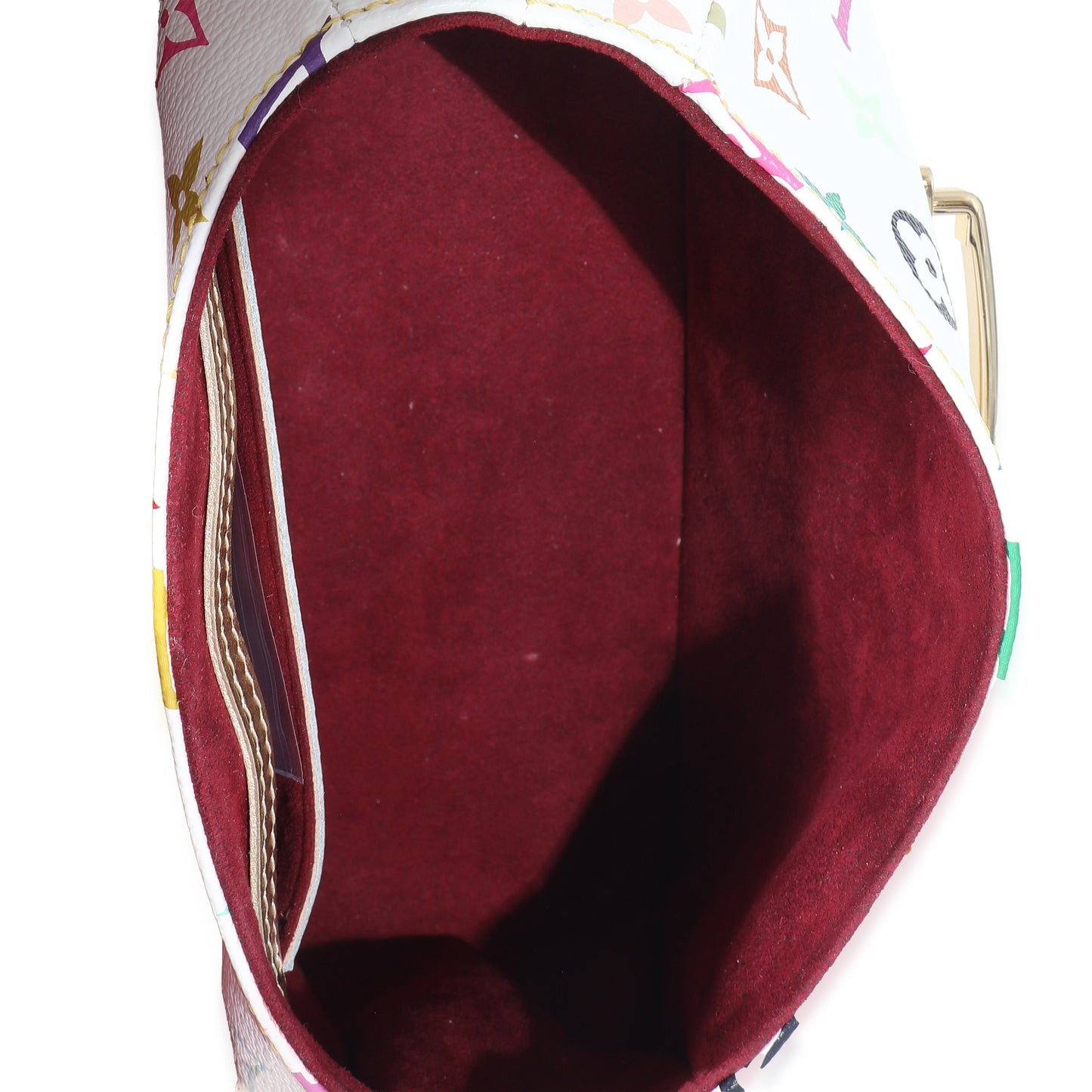 Louis Vuitton Louis Vuitton White Multicolor Monogram Canvas Gold Marilyn