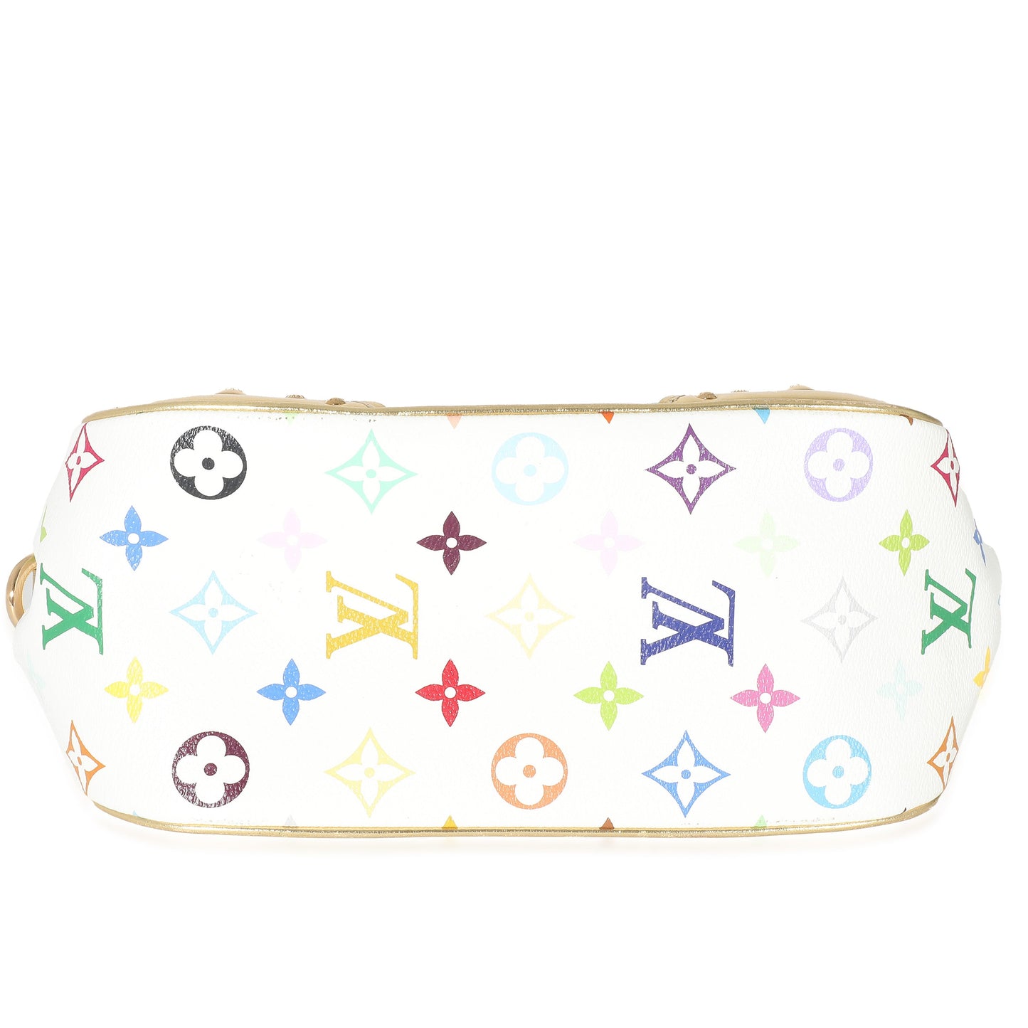 Louis Vuitton Louis Vuitton White Multicolor Monogram Canvas Gold Marilyn