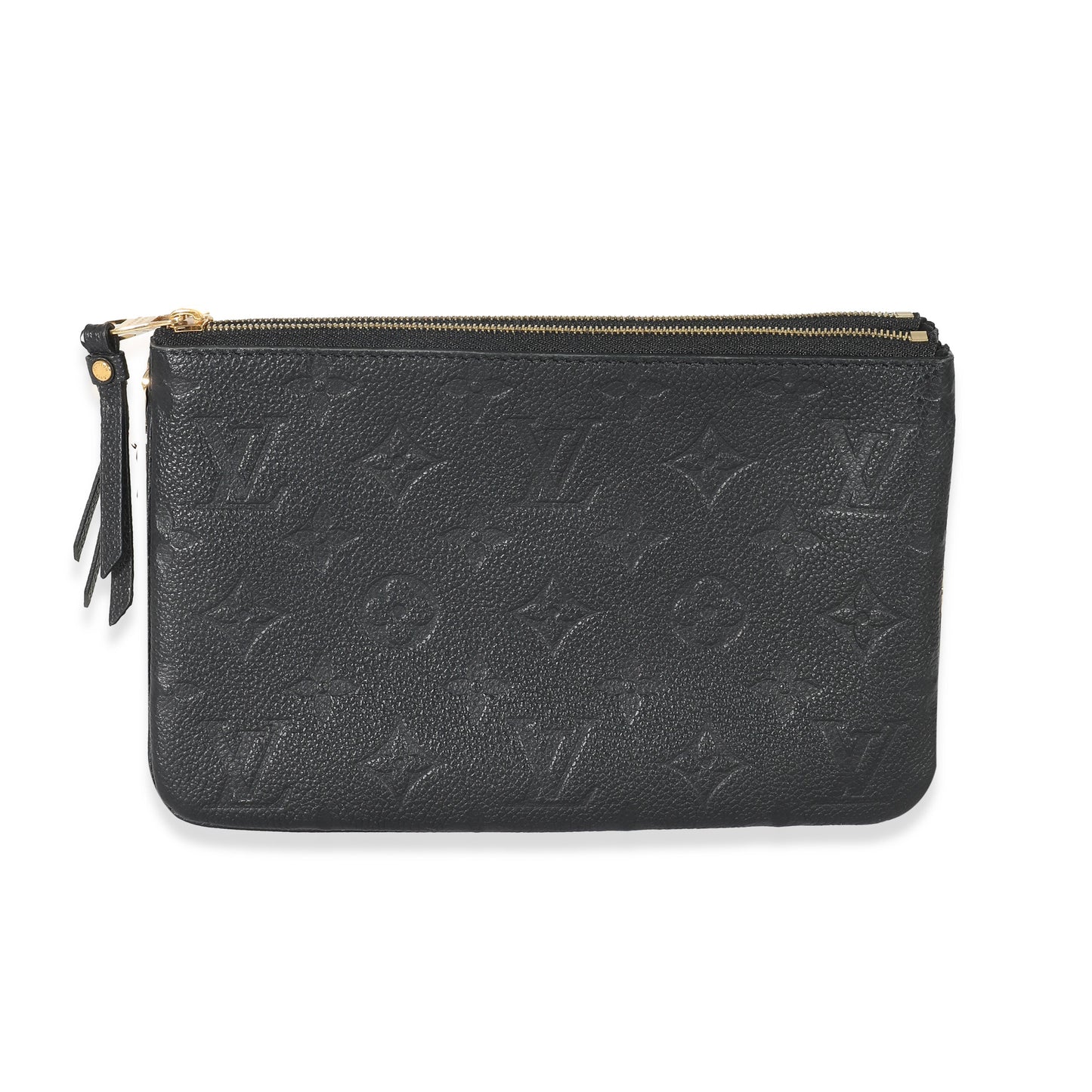 Louis Vuitton Louis Vuitton Black Empreinte Double Zip Pochette