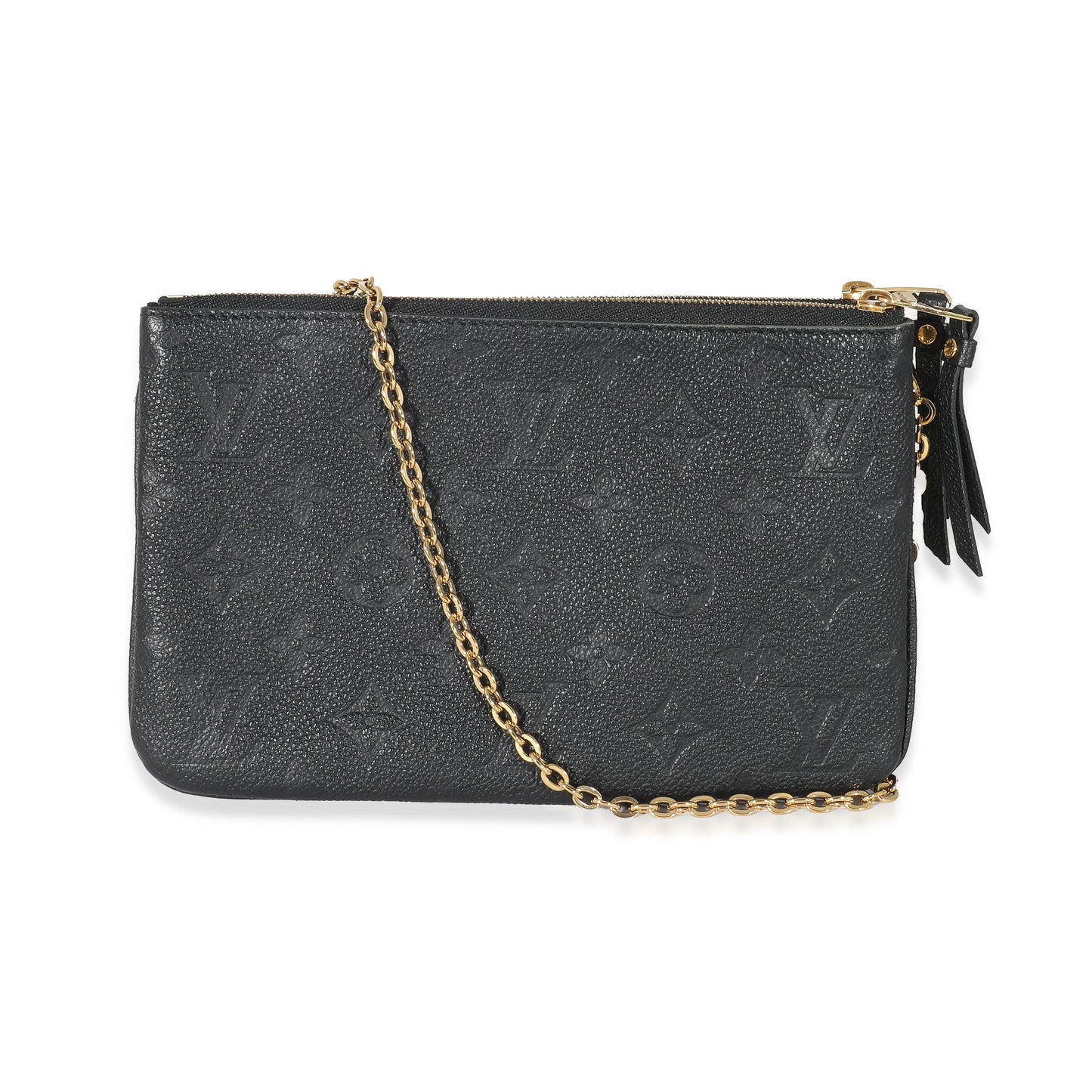 Louis Vuitton Louis Vuitton Black Empreinte Double Zip Pochette