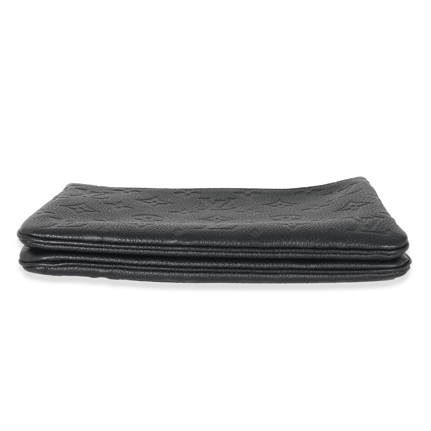 Louis Vuitton Louis Vuitton Black Empreinte Double Zip Pochette