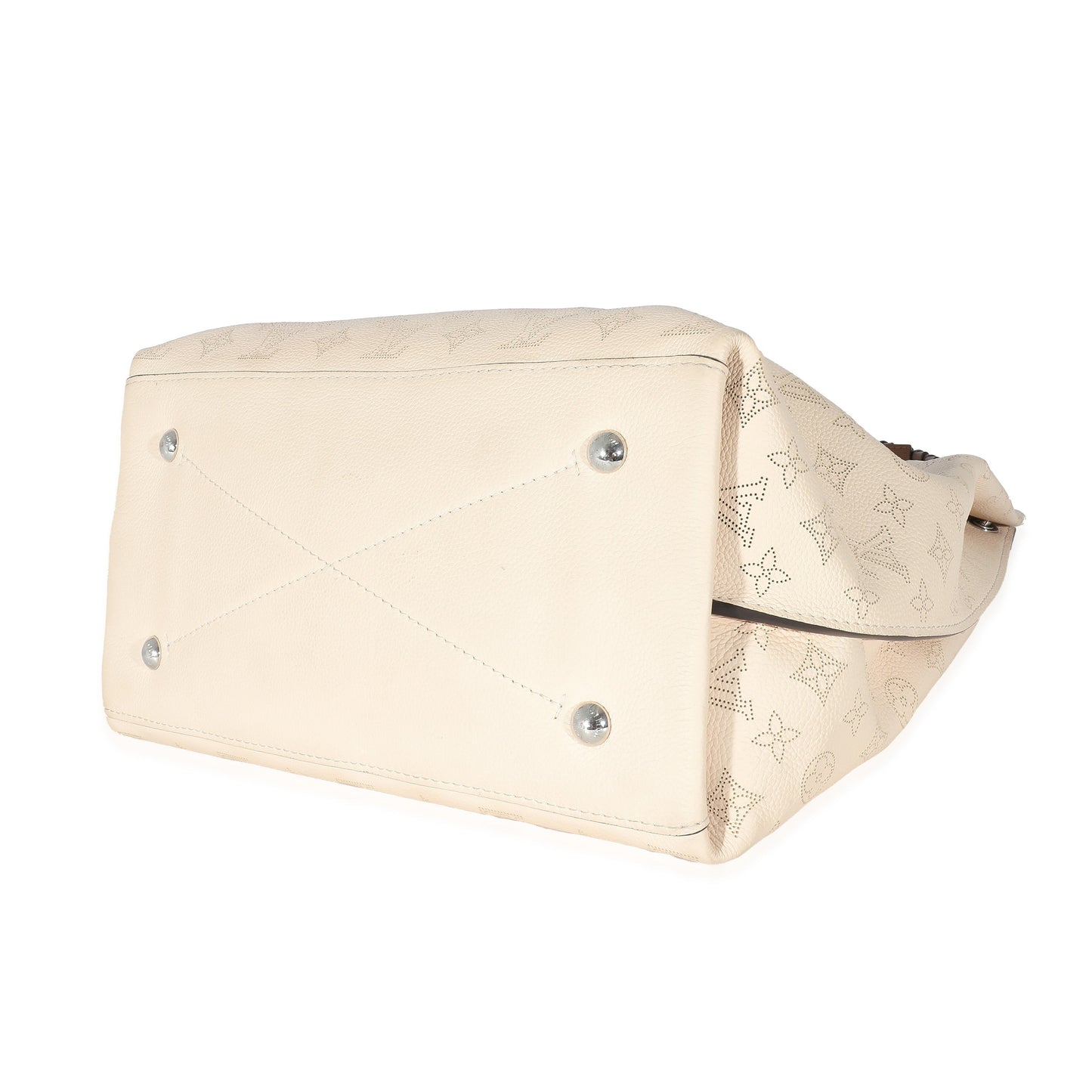 Louis Vuitton Louis Vuitton Cream Mahina Carmel Hobo
