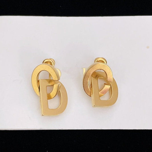 Luxury DiorDROP GOLD EARRINGS