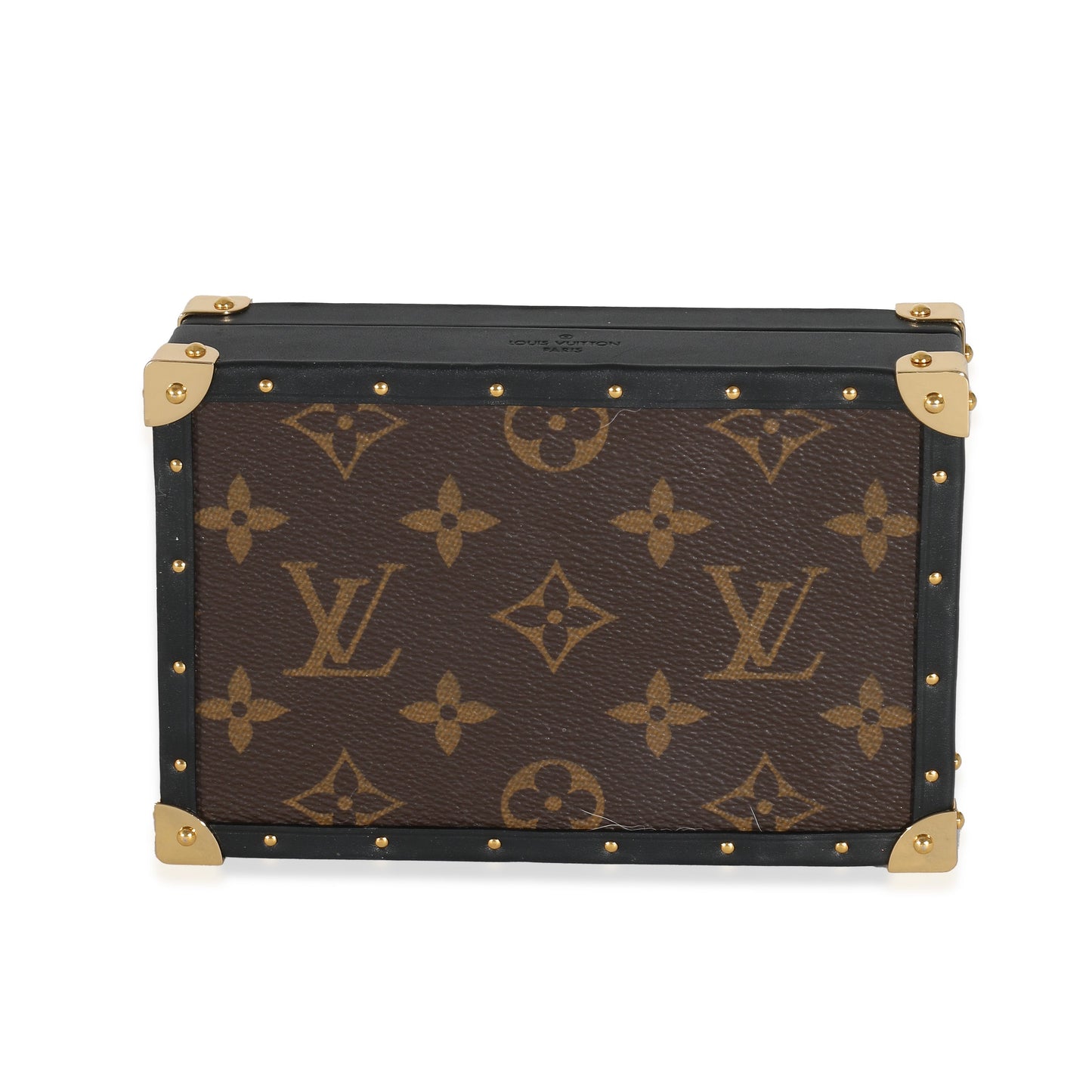 Louis Vuitton Louis Vuitton Black Leather & Monogram Canvas Jewelry Box