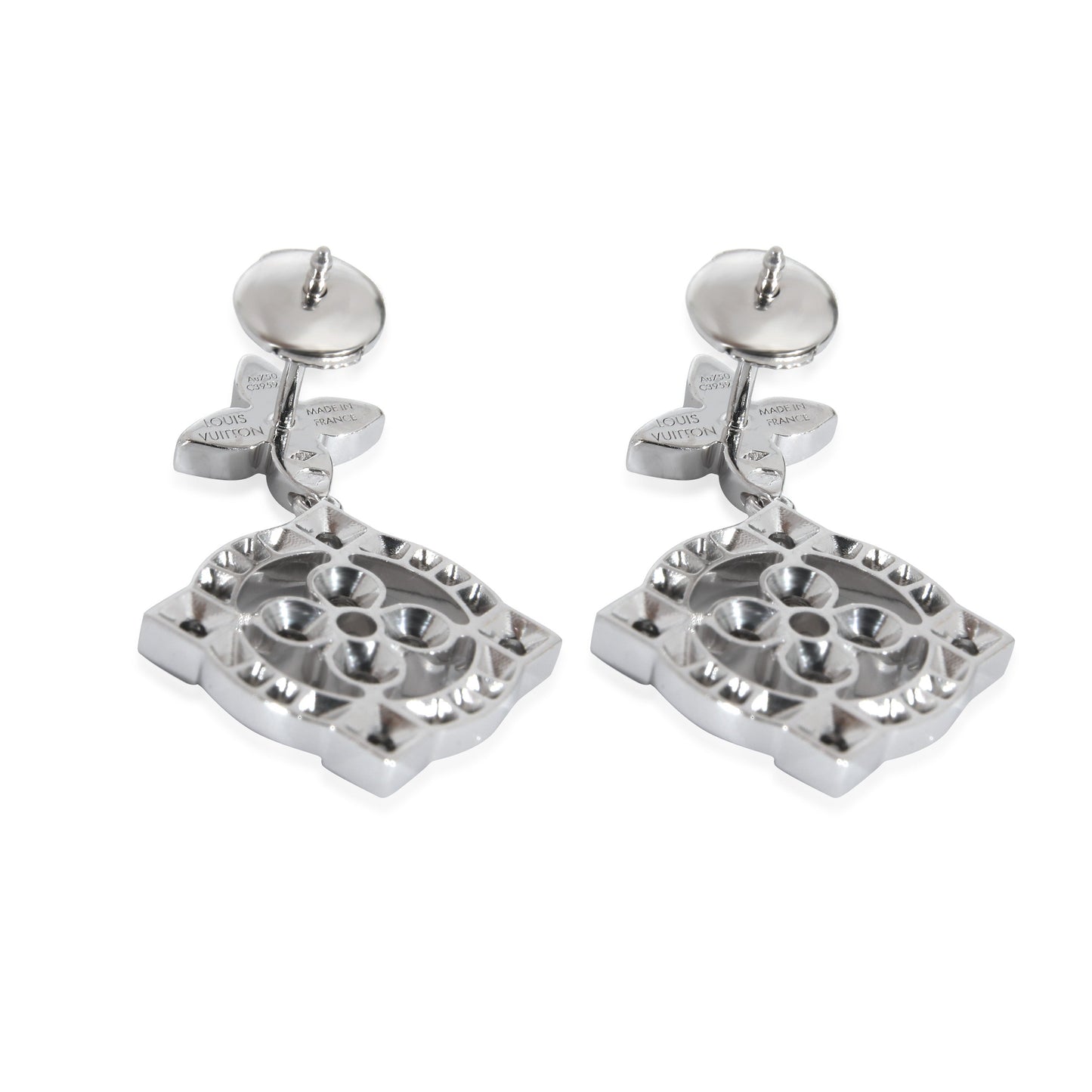 Louis Vuitton Dentelle Earrings in 18K White Gold 0.80 Ctw