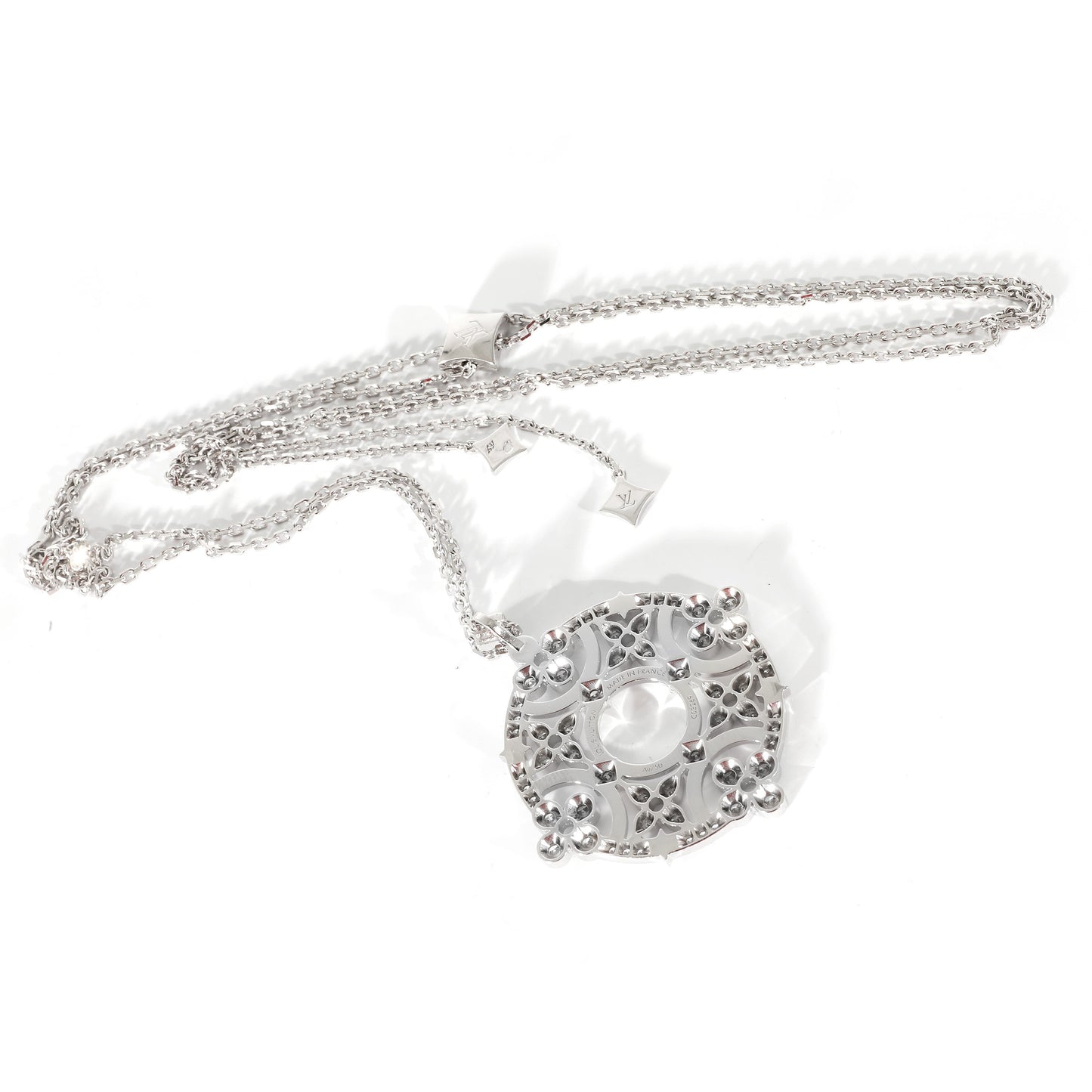 Louis Vuitton Louis Vuitton Dentelle Necklace in 18K White Gold 1.1 CTW