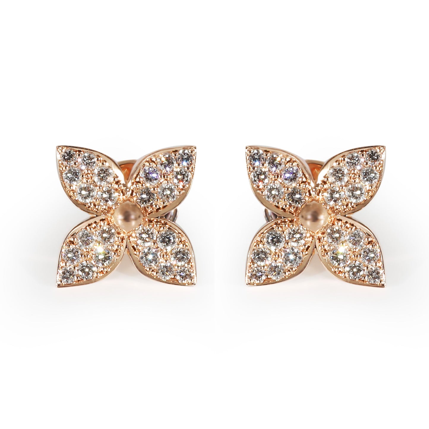 Louis Vuitton Louis Vuitton Star Blossom Earrings in 18K Rose Gold 0.4 CTW