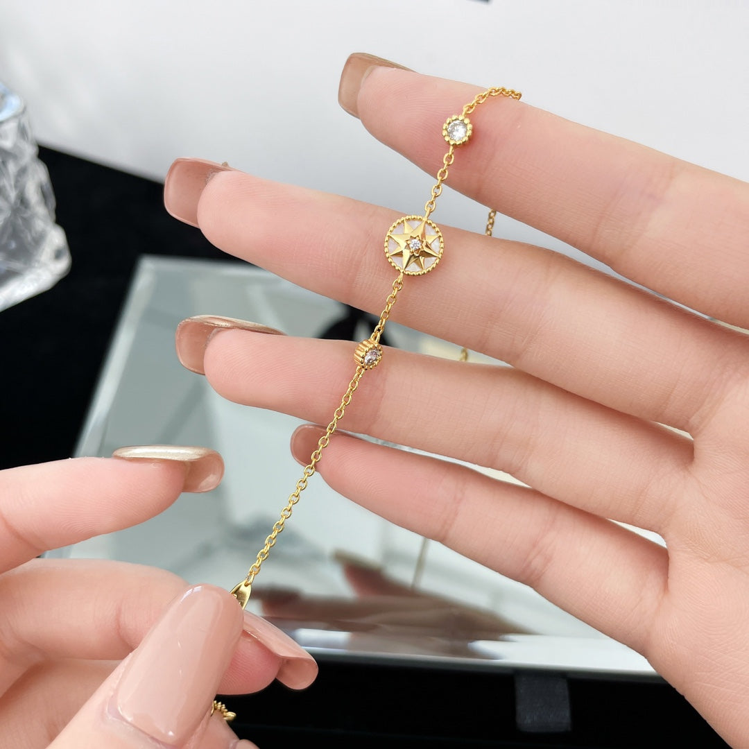 Luxury DiorLUCKY STAR 1 MOTIF 2 DIAMOND BRACELET