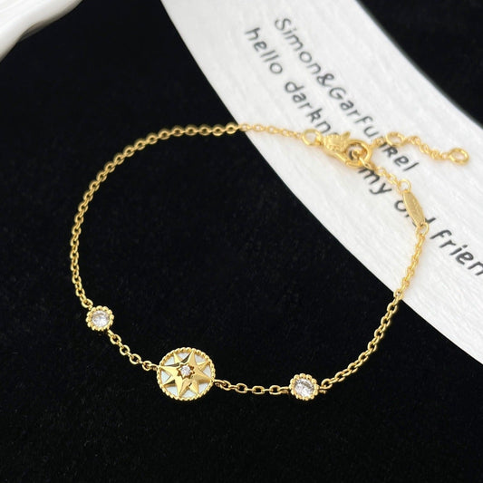 Luxury DiorLUCKY STAR 1 MOTIF 2 DIAMOND BRACELET