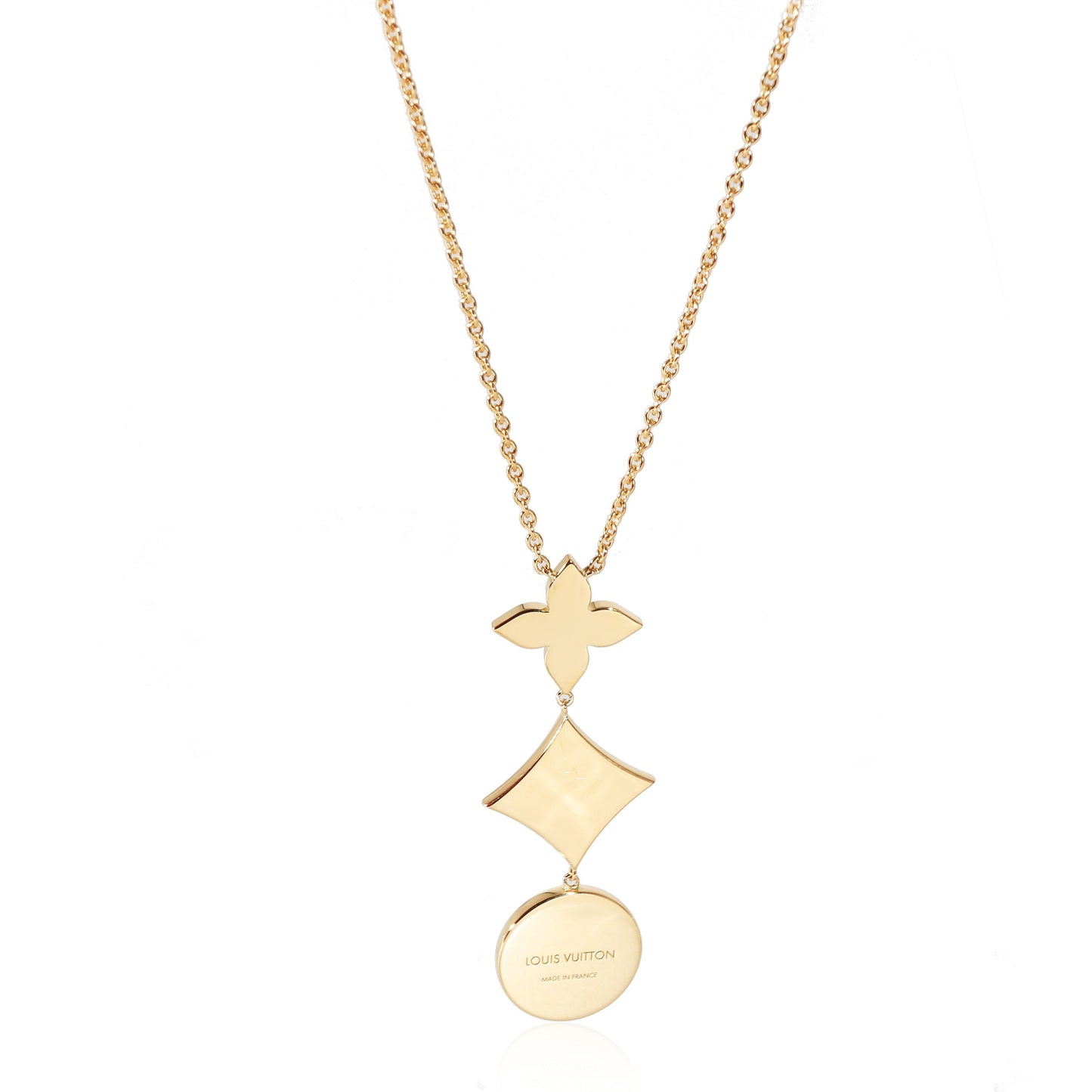 Louis Vuitton Louis Vuitton Color Blossom Necklace in 18K Yellow Gold 0.02 CTW