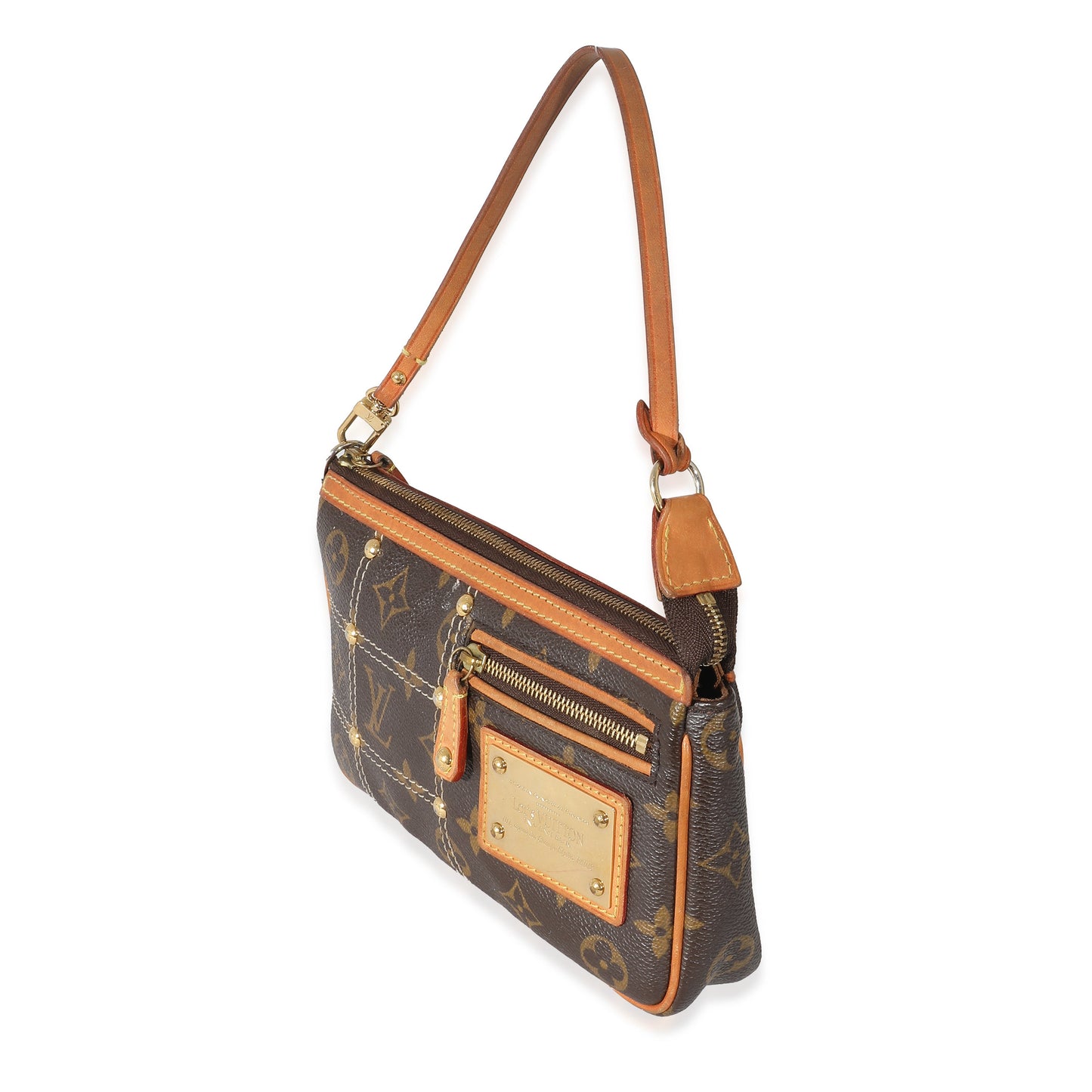 Louis Vuitton Louis Vuitton Monogram Canvas Riveting Pochette