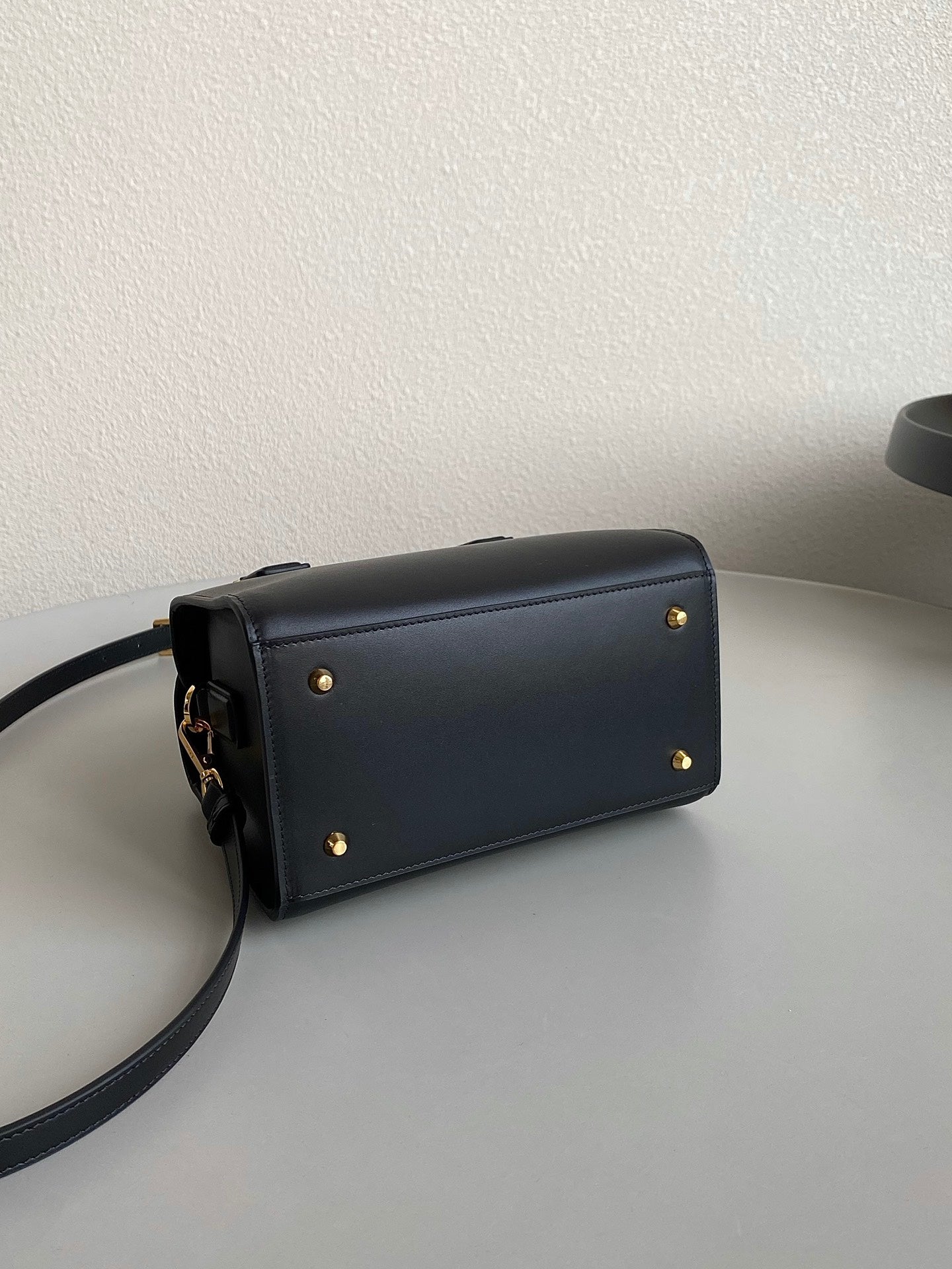 Luxury DiorSMALL BOSTON 22 BLACK BOX CALFSKIN