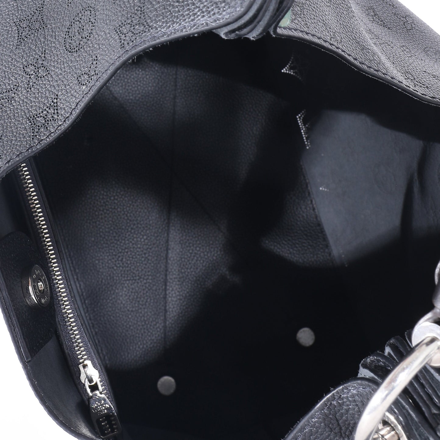 Louis Vuitton Louis Vuitton Black Monogram Mahina Carmel Hobo