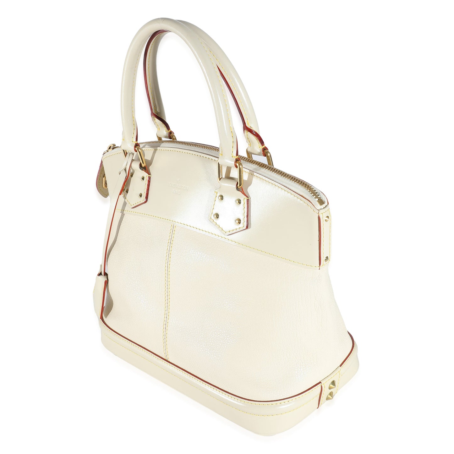 Louis Vuitton Louis Vuitton White Leather Suhali Lockit PM