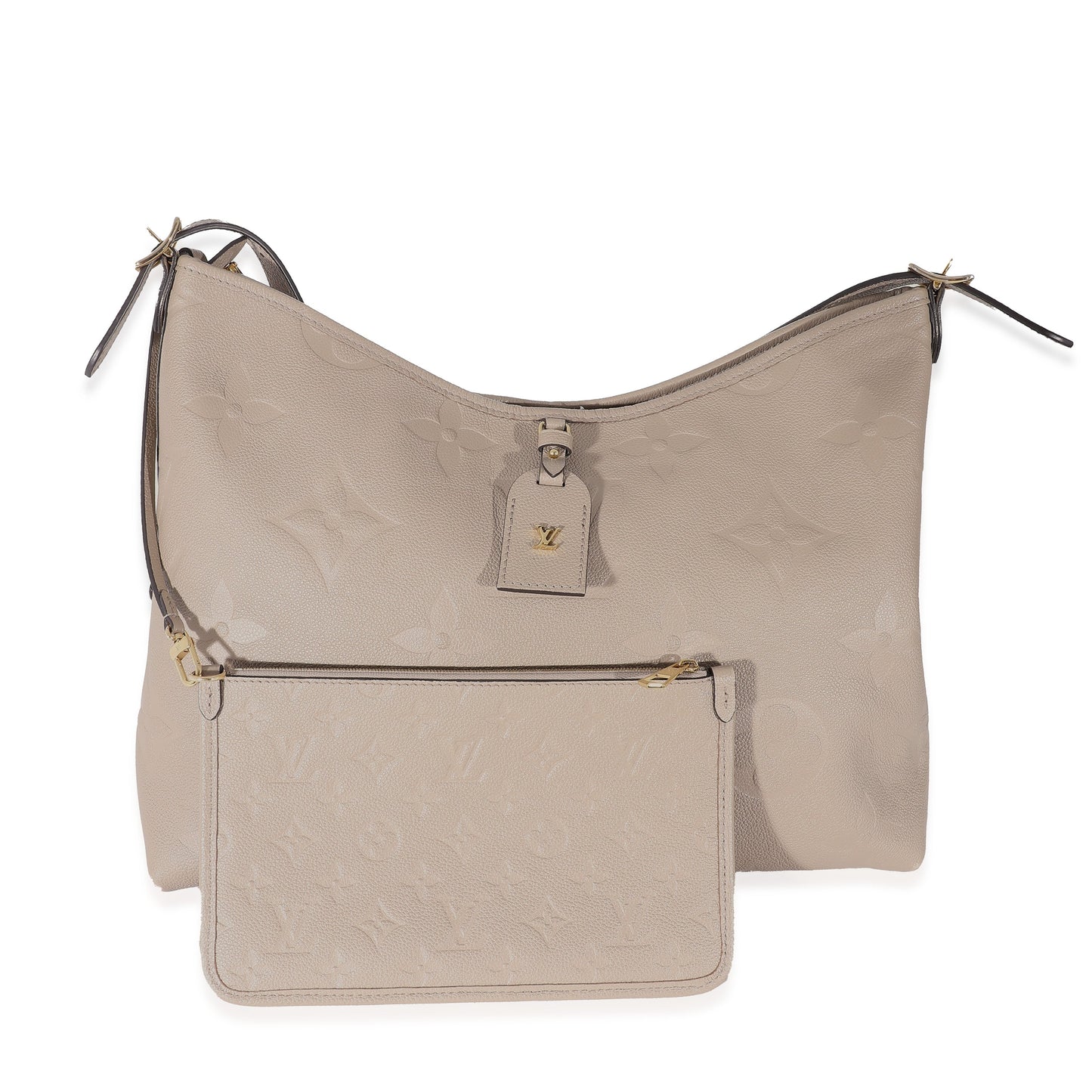 Louis Vuitton Louis Vuitton Turtledove Monogram Empreinte CarryAll MM