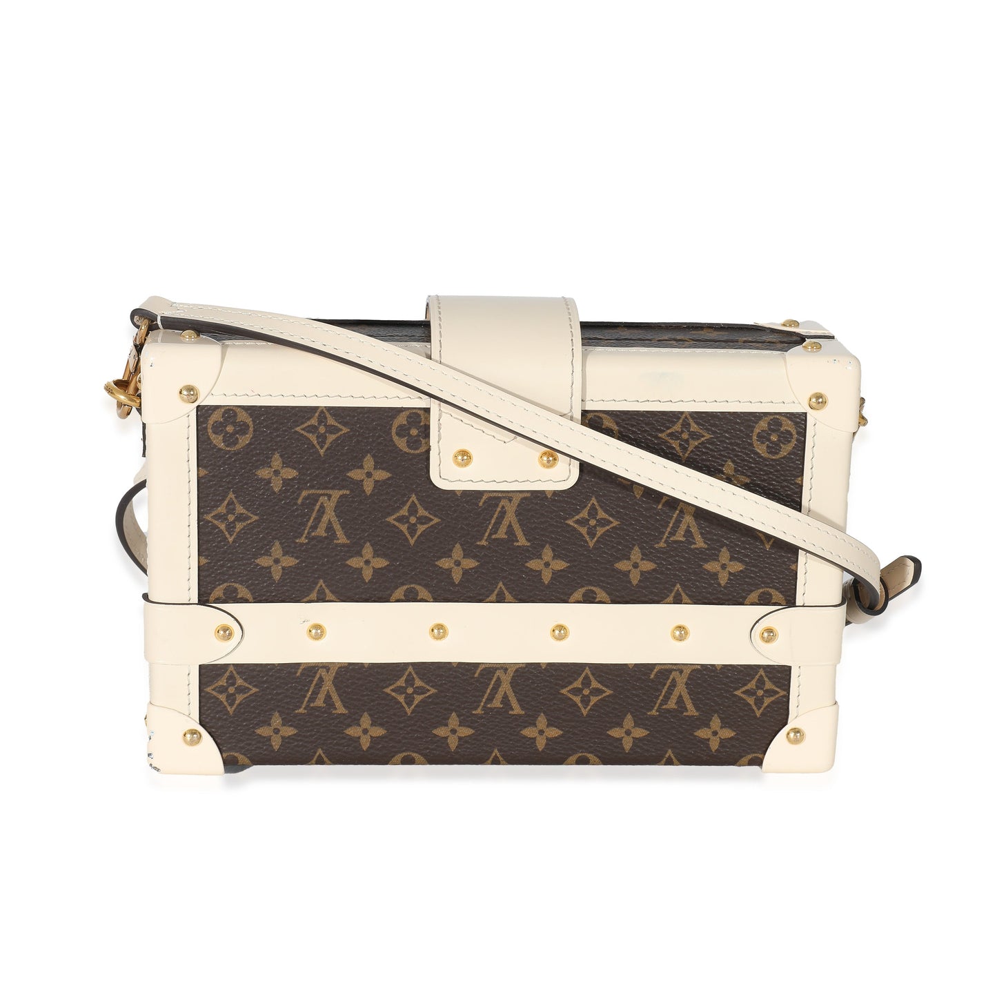 Louis Vuitton Louis Vuitton Creme Monogram Canvas Petite Malle
