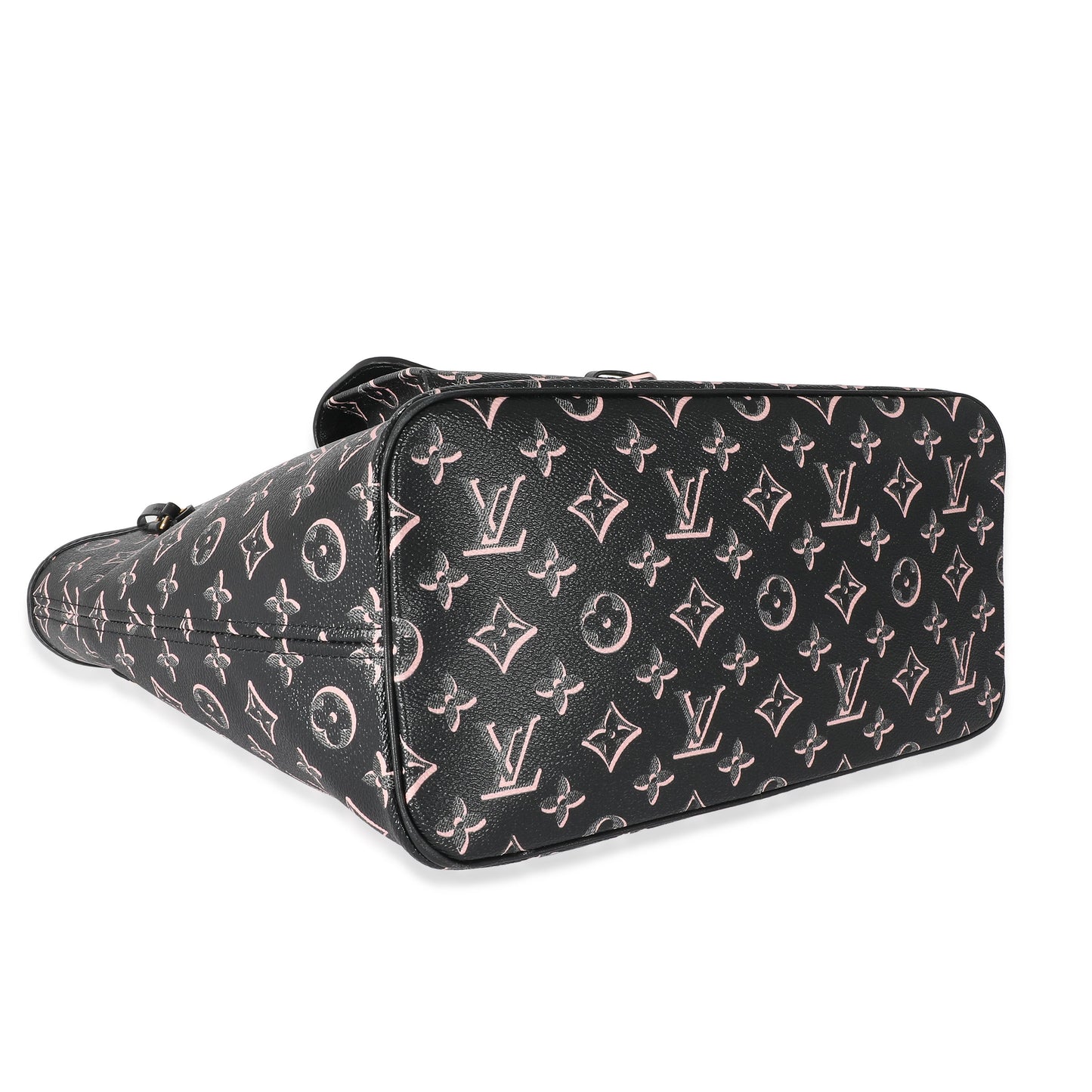 Louis Vuitton Louis Vuitton Black Pink Monogram Canvas Fall For You Neverfull MM