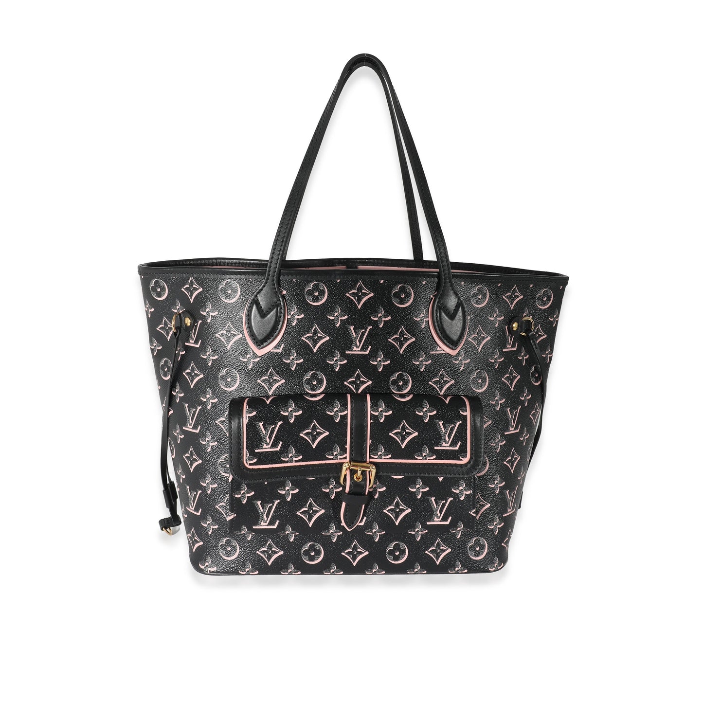 Louis Vuitton Louis Vuitton Black Pink Monogram Canvas Fall For You Neverfull MM