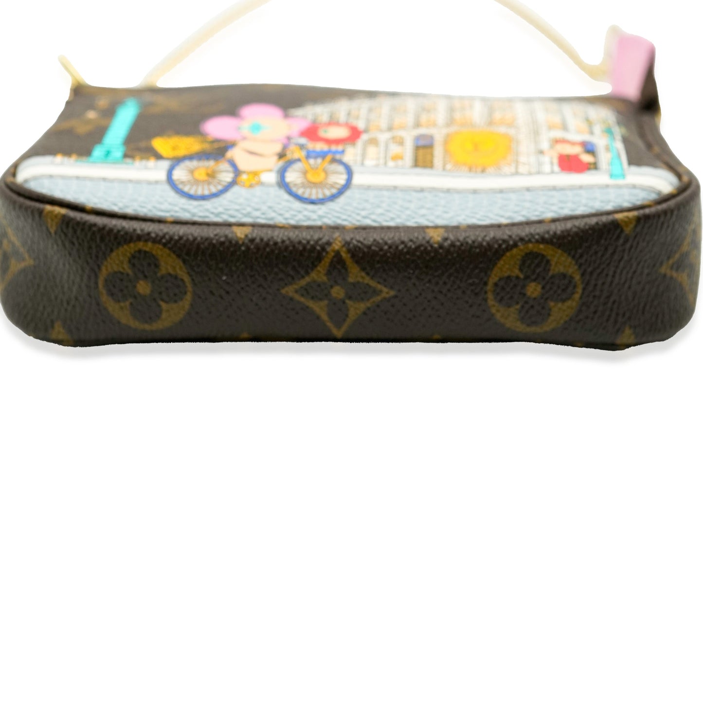 Louis Vuitton Louis Vuitton Monogram Canvas Christmas Animation Paris Mini Pochette Accessoire