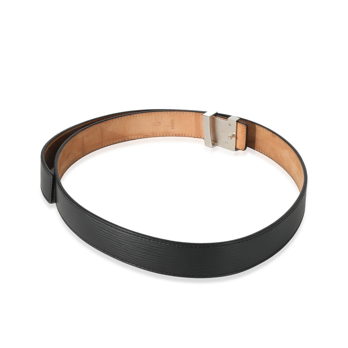 Louis Vuitton Louis Vuitton Black Epi Initiales Belt 85