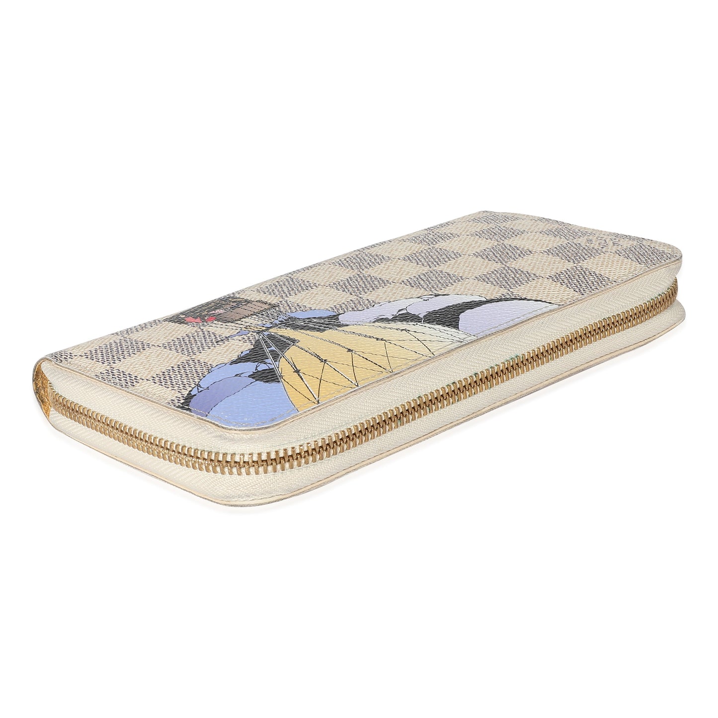 Louis Vuitton Louis Vuitton Damier Azur Canvas Illustre Zippy Wallet