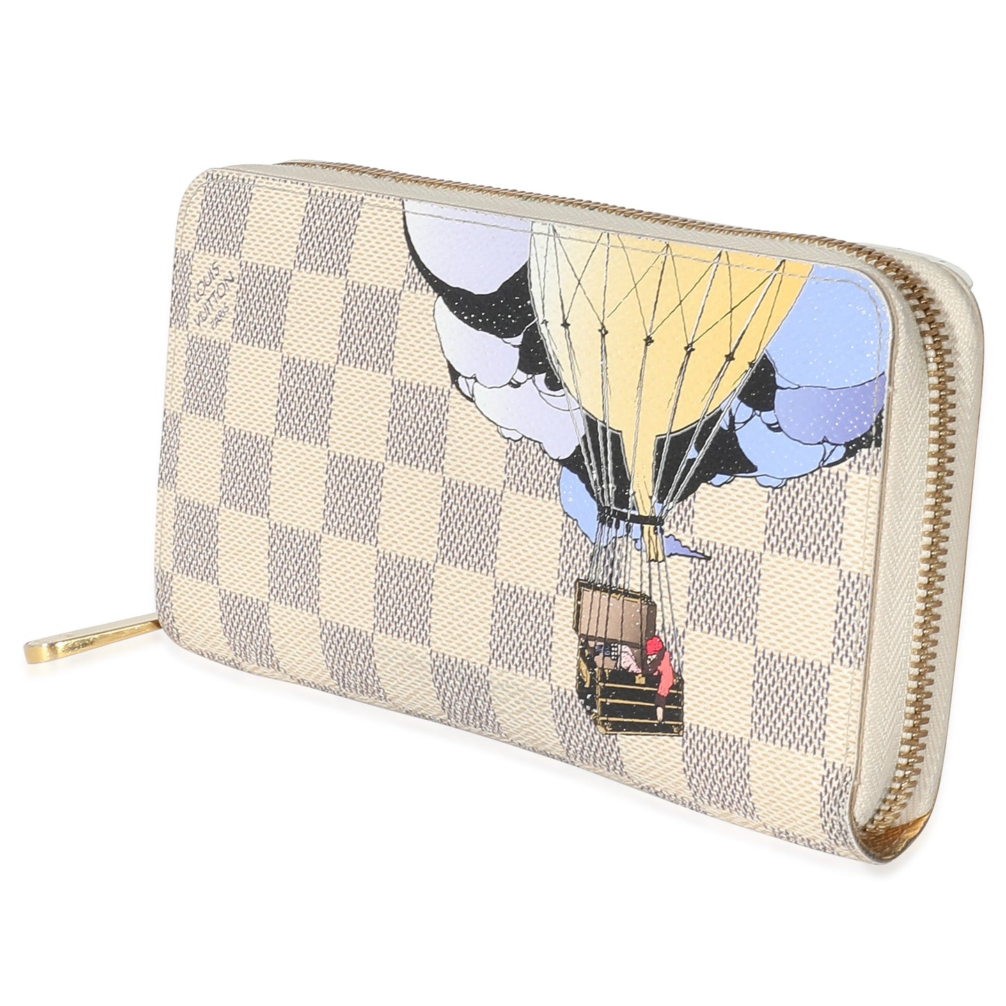 Louis Vuitton Louis Vuitton Damier Azur Canvas Illustre Zippy Wallet