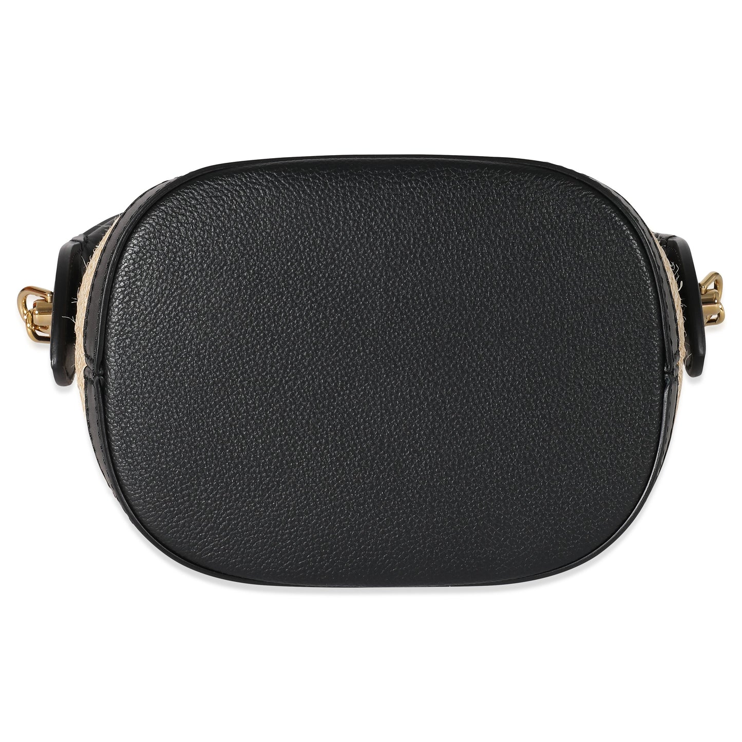 Louis Vuitton Louis Vuitton Black Beige Raffia Petit Bucket Bag